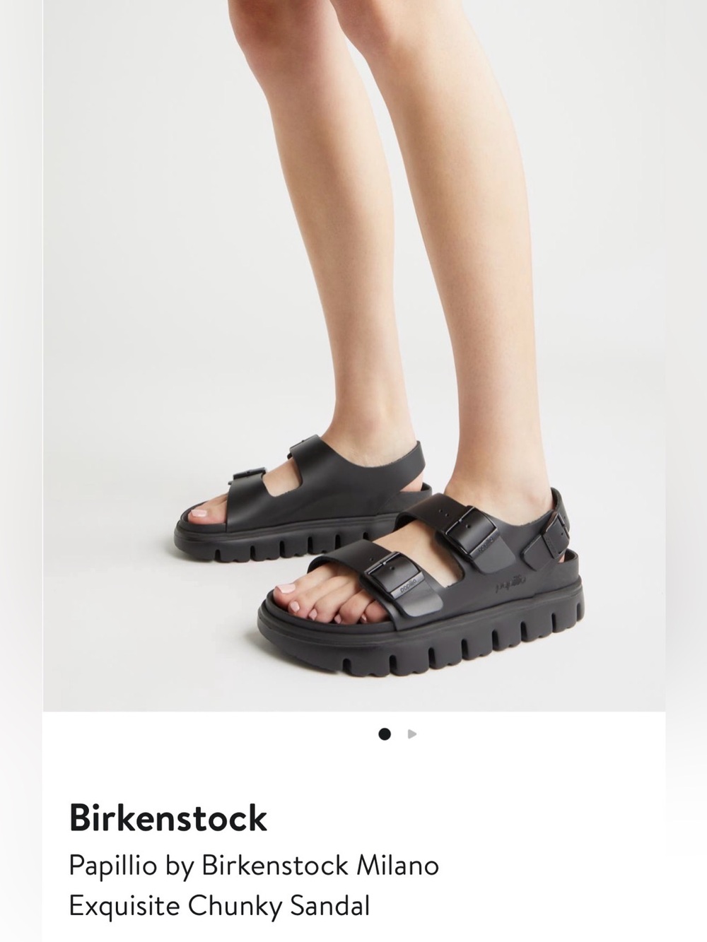 Birkenstock Black Double Buckle Sandals